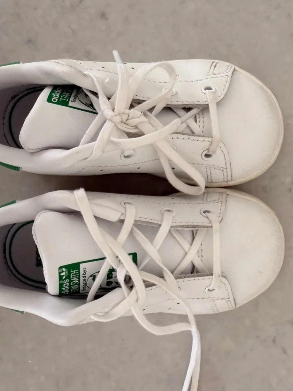 Adidas Originals Stan Smith Toddler Shoes White Green Leather Sneakers Kids Size